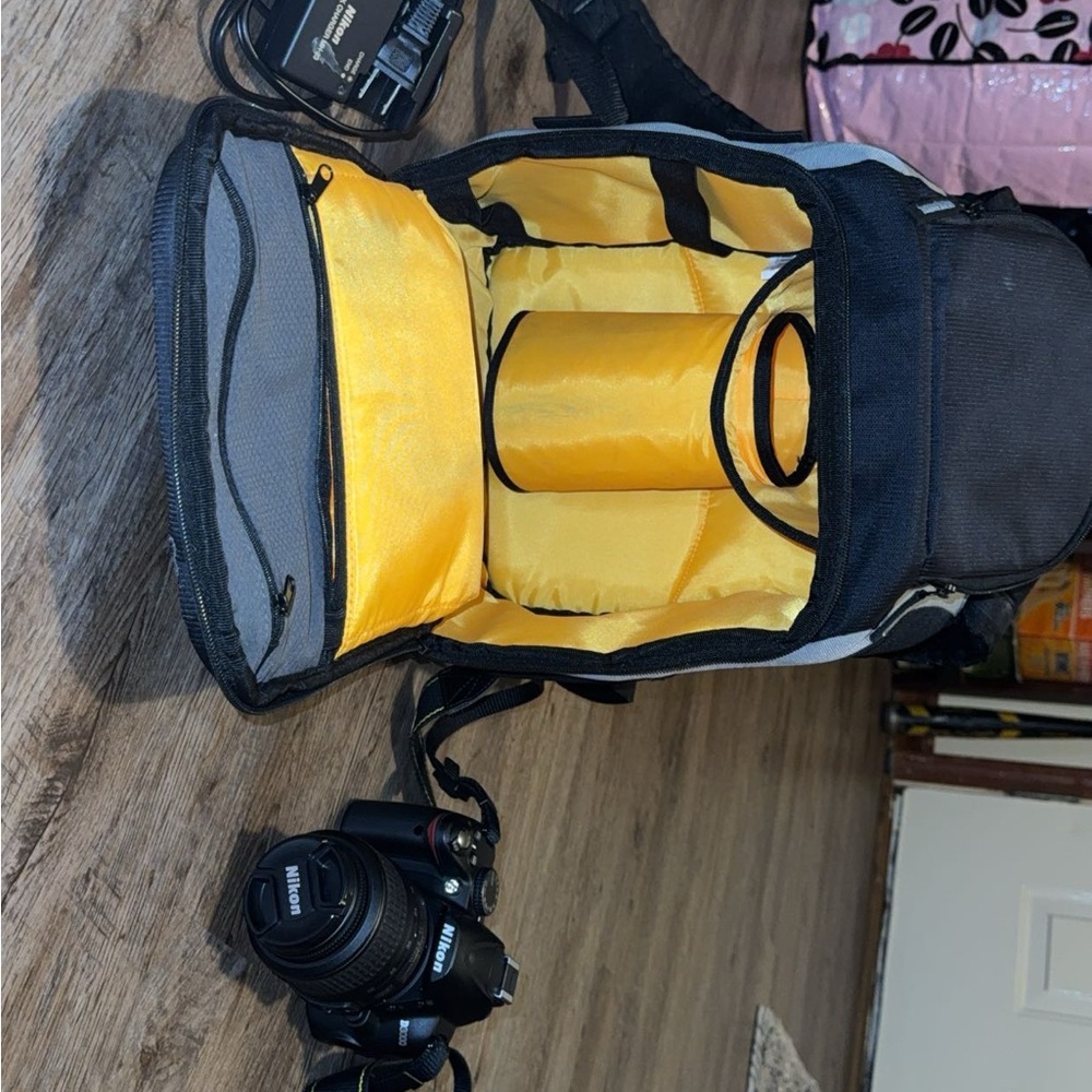 Nikon Black and Yellow Camera Bag